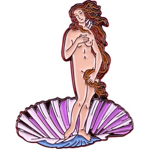 LT560 Art Oil Painting Jewelry Pins for backpacks Lapel Enamel Pins and Brooches Badge Bags Backpack Decoration Friend for Gifts