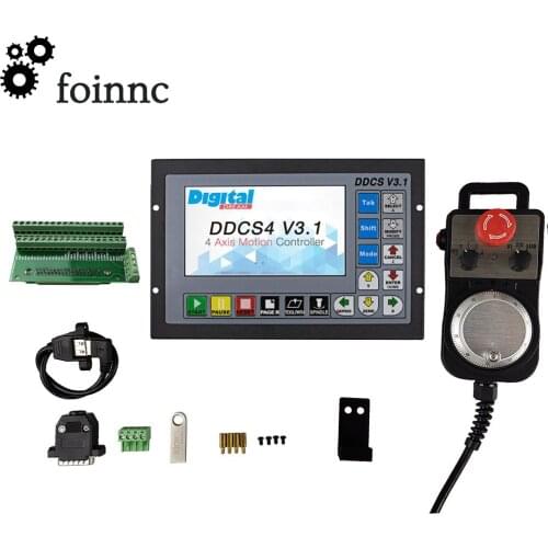 CNC Router 3/4axis Kit 1pcs Controller DDCSV3.1 + new handwheel For 3NM NEMA23/34 motor