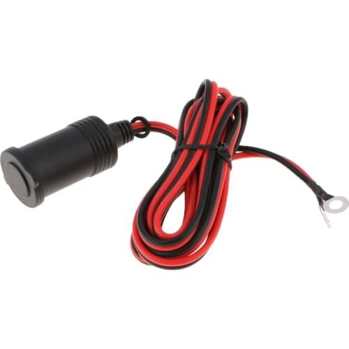 DC12V Car Cigarette Lighter Female Socket Outlet Power Extension w/ 2 Meter Cable