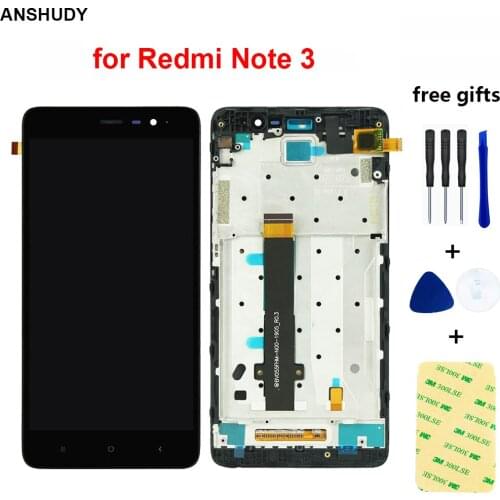 For Xiaomi Redmi Note 3 LCD Display Touch Screen Digitizer Glass Assembly For Xiaomi FrameRedmi Note 3 Display Screen Frame