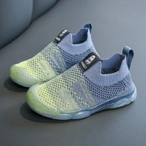 Spring Children Boy Girl Breathable Air Mesh Casual Shoes Kids Fly Woven Sneakers Baby Shoes