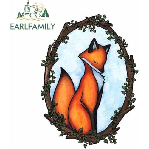 EARLFAMILY 13cm x 9.6cm for Fox The Aberrant Eye Fine Decal Vinyl Car Sticker Anime Funny Car Stickers Vinyl Material Decoration