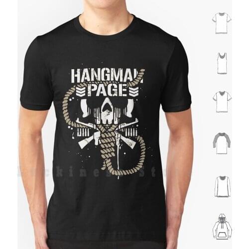 Hangman Page T Shirt 6xl Cotton Cool Tee Adam Page Wrestling Hangman Page Club