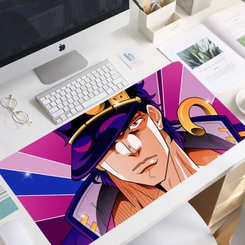 Anime Jojo Bizarre Adventure Gaming Mouse Pad Manga Laptop Computer Large Mouse Pad Locking Edge keyboard manga mouse pad carpet