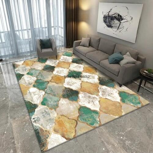 Customized Living Room Coffee Table Sofa Bedside Bedroom Gold Diamond Velvet Carpet Study Balcony Kitchen Bathroom Floor Mat