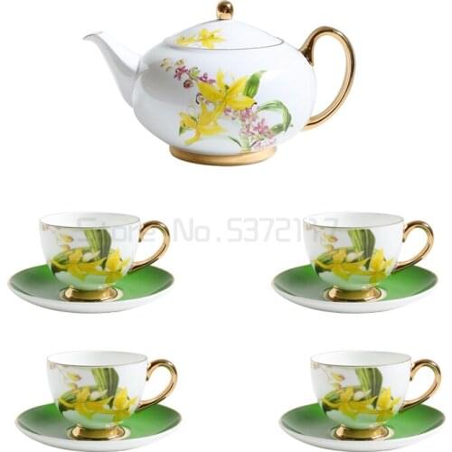 Bone china British afternoon tea set tableware ceramic Set European coffee cup luxury exquisite cup