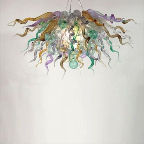New fancy light blown glass chandelier Hand Blown Glass Chandelier for New House Decoration