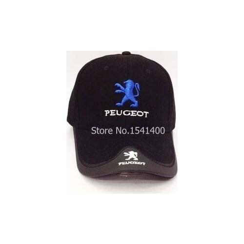 New arrived Car Solid peugeot baseball caps For Women And Men Motor fashion Cotton Baseball Cap Hat 4 colours