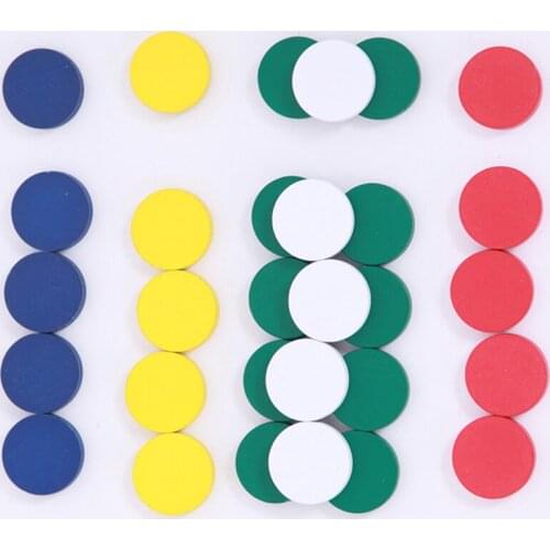 Montessori Educational Wooden Toys For Kids Wooden Round Plate Colorful Circle Montessori Materials Sensorial Toys