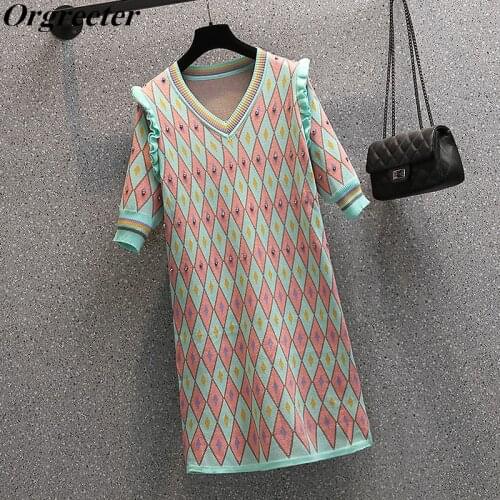 Orgreeter Summer Knitted Dresses