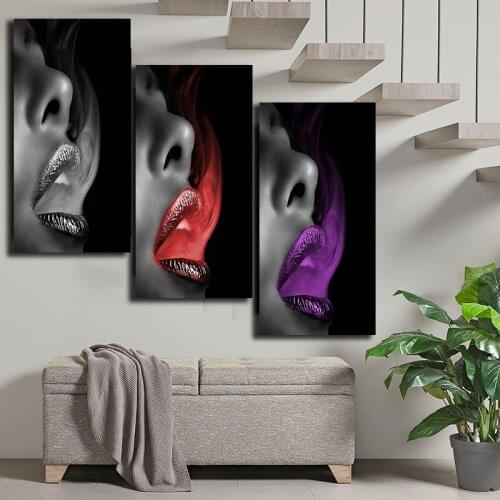 Smoking Women Portrait Oil Painting Poster And Prints Wall Decor For Living Room Canvas Painting Wall Art Picture Home Posters