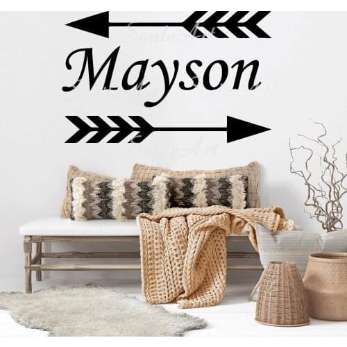 Drop Shipping Custom Name Tribe Wall Sticker Home Decoration Accessories For Bedroom Decoration Decal Creative Stickers