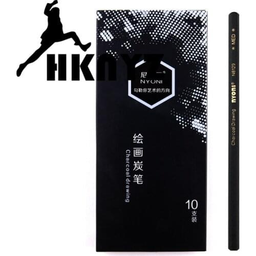 Neoni charcoal pen NYONI charcoal pen art sketch sketch charcoal pen soft medium hard professional painting pencil carbon pen