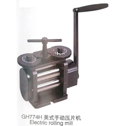 Jewellery making hand operated Rolling Mill 130 mm Rolls Combination Rolling Mill