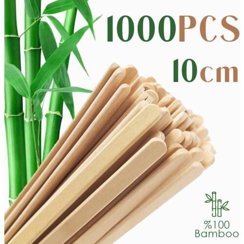 Made In Turkey 1000 PCS 10 cm Wooden Coffee Tea IceCream Popsicle Lolly Sticks Beverage Stir Stirrers DIY Crafts Sticks tools