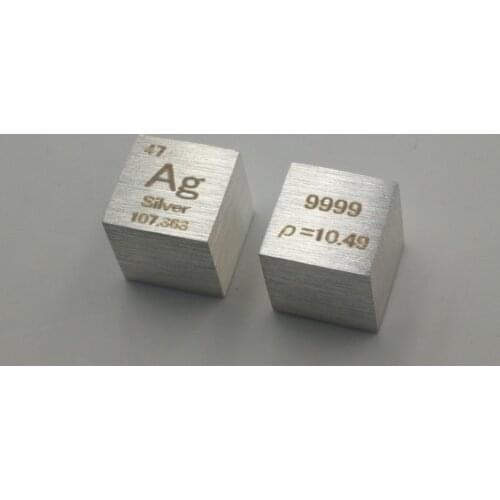 Silver metal Silver cubic Periodic table cube High purity silver Ag greater than or equal to 99.9