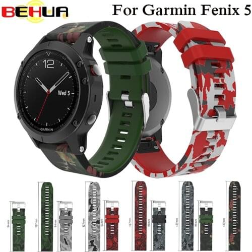 Replacement Silicagel Watch Band Strap For Garmin Fenix 5 GPS Quick Release KIT Install Watchband Smart Strap WristBand Silicone