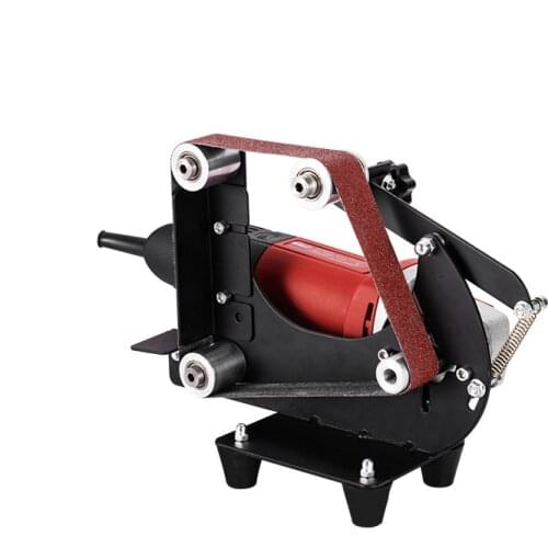 Mini small diy angle grinder modified woodworking belt sander polishing machine