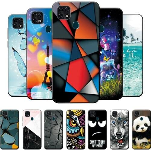 For ZTE Blade 10 Smart Case for ZTE Blade10 Smart Black TPU Bumper Cases for ZTE 10 Smart Silicone Phone Cover Cool Cat Panda