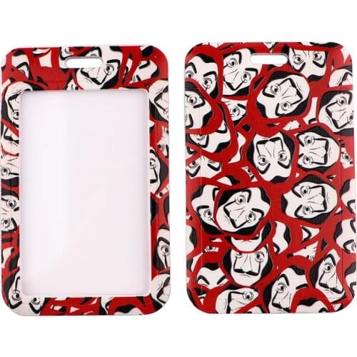 PC3327 Funny Figure Fashion Lanyards ID Badge Holder Bus Pass Case Cover Slip Bank Credit Card Holder Strap Cardholder