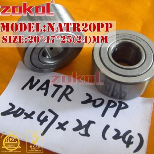 ZOKOL NATR20PP NATR20 PP Yoke Track Roller Bearing 20*47*25mm