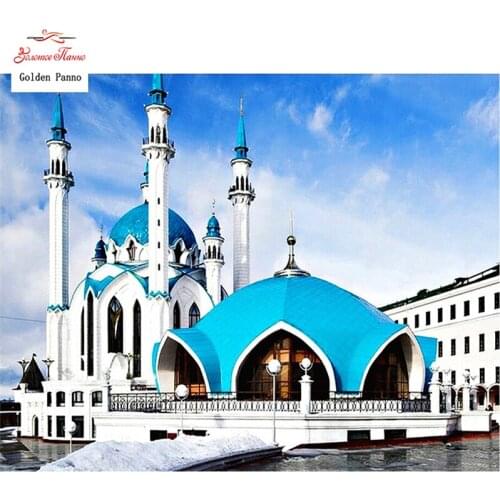 GOLDEN PANNO Diamond Painting Full Square 5D Diy Daimond Embroidery Diamant Mosaic Sale Displasy Broderie Diamant mosque 02