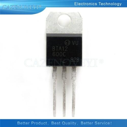 10pcs/lot BTA12-600C BTA12-600 BTA12 Triacs 12 Amp 600 Volt TO-220 In Stock