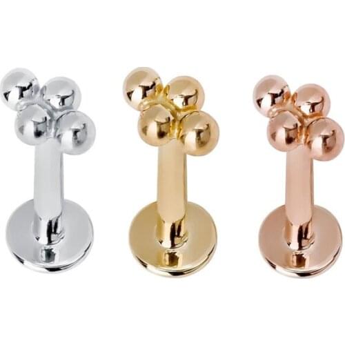 30Pc/Lot Labret Piercing 16G Internal Thread Labret Lip Rings Daith Earrings Piercing Helix Tragus Cartilage Sung Conch Jewelry