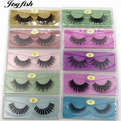3d Mink False Eyelashes in Bulk Natural Long Thick Many Styles Box Packaging Fake Eye Lash Extensions Makeup Tools Vendors