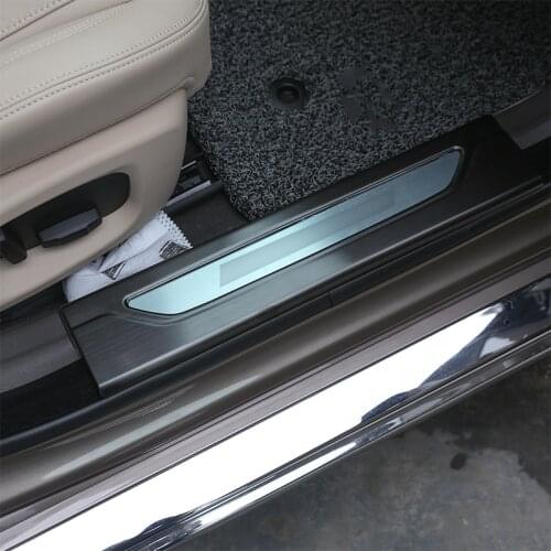 4 Pcs For Jaguar XF 2016 2017 304 Stainless Steel Car Door Sill Plate Protector Cover Plate Trim Sticker Car Accessory