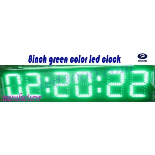 8inch hours,minutes and seconds LED clock (HST6-8G)