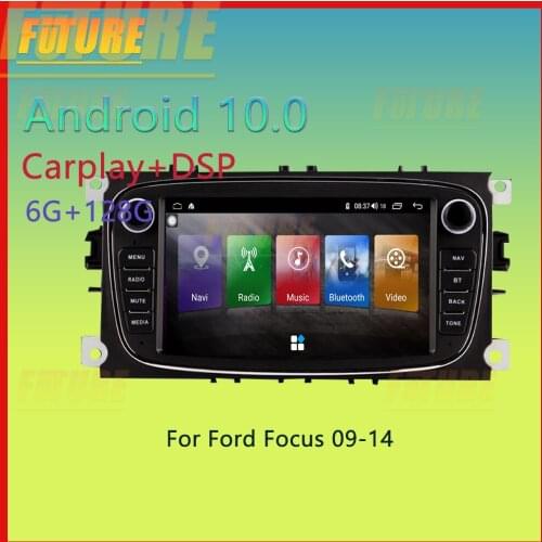 Android 10 For Ford Focus/S-Max/Mondeo/Galaxy/C-Max 2009-2014 Car Multimedia Player GPS Navigation Video Radio Stereo Head Unit