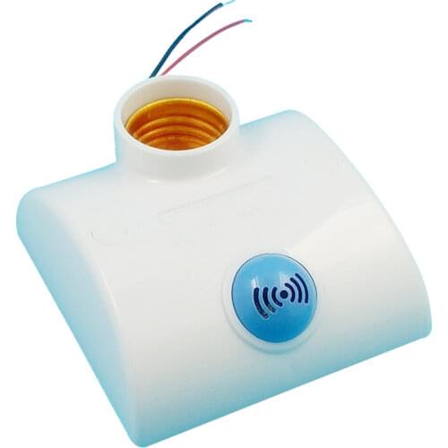 2pcs E27 AC170-250V 360 degrees 2 wireradar motion Sensor Automatic Light Lamp Holder Switch 86*86 motion sensor New style