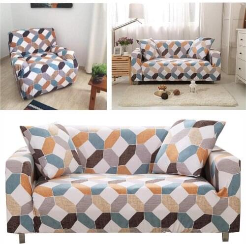 Sofa Cover for Living Room Elastic Spandex Couch Covers Tight Wrap All-inclusive Sectional Sofa Cover Love Seat Patio Furniture