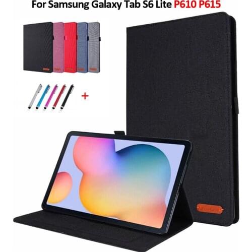 Case for Samsung Galaxy Tab S6 Lite 10.4 SM-P610 SM-P615 Cowboy Flip Stand Cover Funda for Samsung Tab S6 Lite Cover Cases Capa