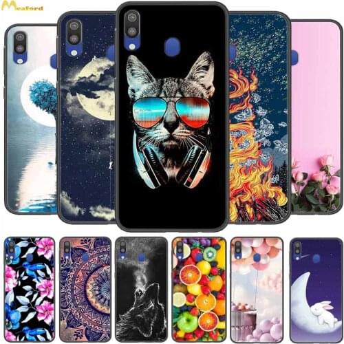 Case For Samsung M20 Phone Cover For Samsung Galaxy M30 M10 M40 Back Cases M20 M 20 SM-M205F Funda Silicone Soft TPU Cute Cats