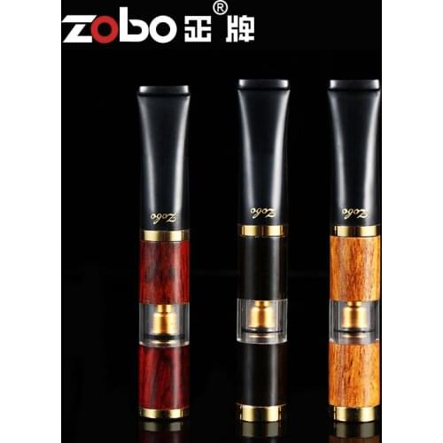 Solid wood cigarette holder filter triple filtration lung clearing circulation type cleanable sandalwood for both men and women
