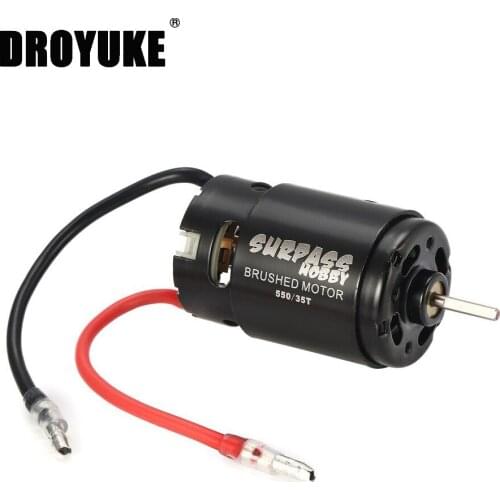 Cost-effective Brushed Motor 12T 21T 27T 35T for 1:10 RC Crawler Axial SCX10 AXI03007 90046 Traxxas TRX4 TRX6 RC Car Boat Parts