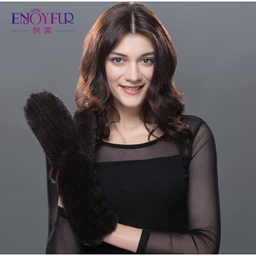 ENJOYFUR Ladies Gloves