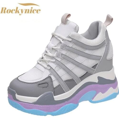 New Designers Autumn Chunky Sneakers For Women Platform Fashion Mesh Sneaker Woman Sport Trainers Female Casual Dad Shoes Luxury