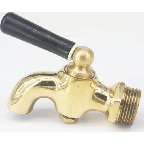 1/2" BSP Male Brass big-Type Hot Water Tap Antique Faucet Cock For Tea-furnace Water Boiler