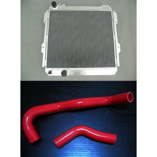 3 Rows Aluminum Radiator & Hose For Toyota HILUX LN60 LN61 LN65 2.4L Diesel MT Hot Selling