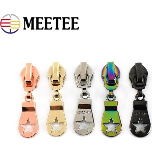 30pcs Zipper Sliders for 5# Nylon Zippers Fashion Zips Heads Bag Purse Pocket Repair Kits DIY Sewing Crafts G2-2