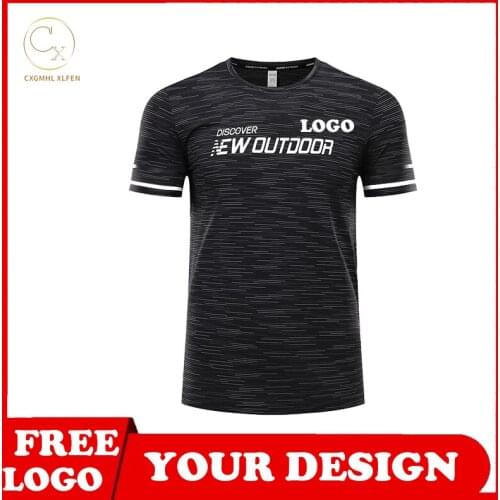 3-color T-shirt top casual and comfortable mens T-shirt custom high-end color brocade round neck printing DIY brand text