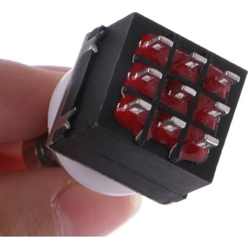 9-Pin 3PDT Foot Pedal Switch Stompbox For Electric Guitar Effects True Bypass 62KF