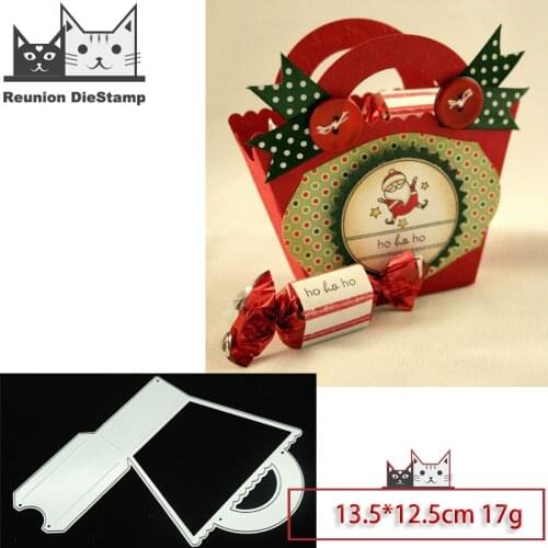 Reunion Portable Gift Box Metal Cutting Dies Scrapbooking Craft Mold Stencil Paper Card Make Template Crafts New Dies for 2021