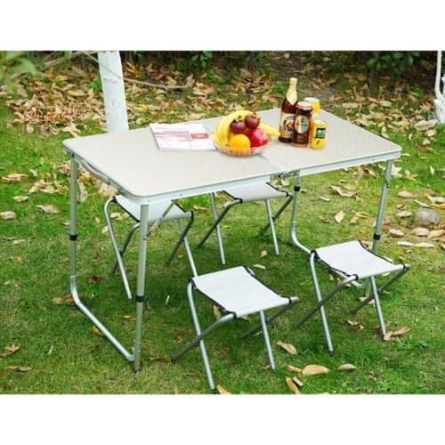 Portable Foldable Table Camping Outdoor Furniture Computer Tables Picnic High Quality Aluminium Alloy Light Folding Desk HWC