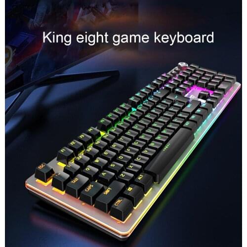 G900 Wired Backlight Blue Shaft Gaming Mechanical Keyboard for Computers Laptops letters and key caps Integrated design