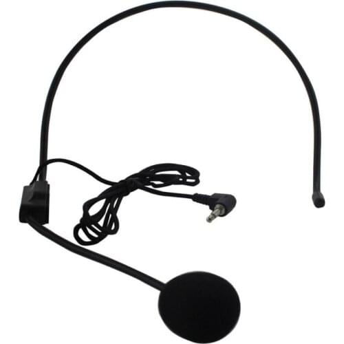 3.5mm Wired Headworn Microphone Microfone MIC For Voice Amplifier Speaker Loudspeaker For Lecture Teaching Conference Guide