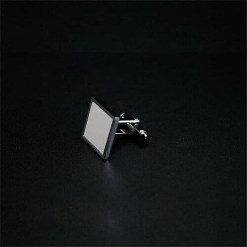 Blank tie clips & cufflinks for sublimation fashion cufflink for heat tranfer printing blank provider 100pieces/lot